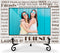Wooden Photo Frame with Iron Stand, Friendship Gifts for Bestie Woman BFF, 4x6 Horizontal Photo Display