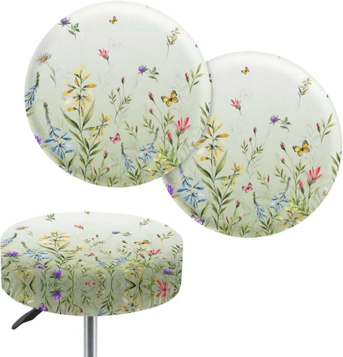 Bar Stool Covers Elastic Fabric Dia 14-16 Inch Round Stool Dust Covers