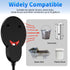 Brbecon 500Watt Submergible Chicken Waterer Heater, Thermostatic Control Heated Chicken Waterer Deicer, Aluminum