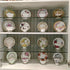 Hipiwe Acrylic Tea Cup Saucer Display Stands, Clear Dinnerware Easel Stand, Pack of 8