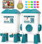 Chicken Feeder and Waterer Set - 3 Gallon/26.5 Pounds, Automatic Chicken Waterer