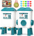 Chicken Feeder and Waterer Set - 3 Gallon/26.5 Pounds, Automatic Chicken Waterer