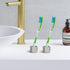 Linkidea Countertops (2PCS Toothbrush Holder, Mini Aluminum Single Holder Stand for Pen, Pencil, Shaver, Razor