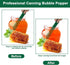 4 PCS Canning Kits - Include Magnetic Lid Lifter and Bubble Popper, Heat Resistant Home Easy Canning Tools (Red+Green)