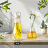 Summark 10 OZ Diamond Oil and Vinegar Dispenser for kitchen,Olive Oil Dispenser Bottle,Elegant Glass Cooking Oil