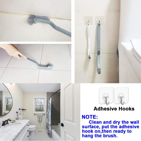 Bathroom Brushes Kitchen Cleaning Brush Set, Toilet Bowl Brush, Scrub Brush, Durable 13.5-Inch Deep Cleaning