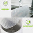 HooTown Refrigerator Shelf Liner and Drawer Mats, Non Slip EVA Plastic Washable Waterproof Pads, Clear