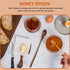 Mabor 2 Pcs Long Wooden Coffee & Tea Spoons, Honey & Jam Stirrer, Mixing Spoons for Coffee, Tea, Jam, Dessert, Honey