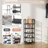 5 5-10 Closet, LANTEFUL Narrow Shoe Rack Tier Shoe Shelf Storage for Pairs Shoe and Boot, Sturdy Shoe Storage Space
