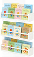 White Nursery Floating Shelves Set of 3 Wall Mounted Kids Bookshelf &