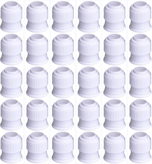 Shappy 30 Pieces Coupler Piping Bag, Plastic Standard Couplers for Cake Decorating Pipe Tip for Frosting