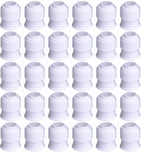 Shappy 30 Pieces Coupler Piping Bag, Plastic Standard Couplers for Cake Decorating Pipe Tip for Frosting