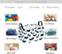 KUNRO Bat Pattern Halloween Storage Gift Basket, Canvas Storage Bins with Handles, Rectangle Organizer