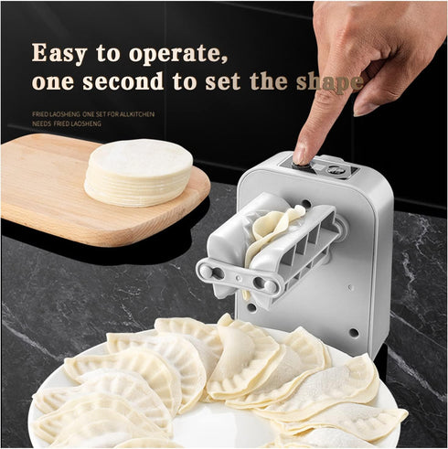 Automatic Electric Dumpling Press Maker Machine, Adjustable and Easy to Operate for Home Kitchen Pastry