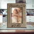 BELLA BUSTA Grandma and Me Picture Frame, Engraved Leather Frame, 5 x 7 Vertical Gift for Grandparents