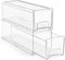 Sorbus Small Clear Stackable Storage Drawers, Plastic Storage Drawers with Handles for Craft, Medicine, Makeup, Closet,