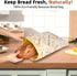 2 Pack Beeswax Bread Bags - Large Reusable Cotton Linen Food Storage Covers for Sourdough & Homemade Bread, Waxed Bags