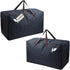 Pack of 2, 27.5 X 16.5 X 13.8", 3-Side Zip Holiday Décor Storage with Handles