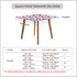 Summer 48x48 Inch Outdoor Square Fitted Tablecloth Stretchy Washable Fabric Coffee Table Cloth Non Slip Folding Card