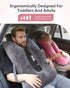 TinlyFinly Car Travel Pillow for Kids Adults, Raised Padding Head and Neck Support Car Seat Sleeping Pillow