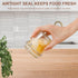 8 oz, Small Glass Jars with Lids Airtight Clamp Lid Glass Storage Jars, Thick Lead-Free Glass Containers for Pantry