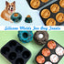 Yipetor 6-Cavity Silicone Treat Tray for Large Dog Toy, Frozen Treat Dog Toy Tray Mold, Reusable Ice Cube Tray-2PACK Large