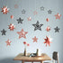 Decor365 Glitter Black Rose Gold Star Garland Twinkle Little Star Party Decoration Hanging Decor Backdrop Banner
