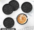 Set 6 HFHOME Silicone Coasters for Drinks - Pcs Cup Mat for Coffee Table, Desk, Bar - Home Decor Tabletop Protection