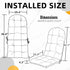1) FILUXE Adirondack & Rocking Chair Cushion, High Back Patio Cushions - Waterproof Solid Tufted Pillow, Indoor/Outdoor