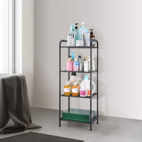 4 MAX Houser Storage Rack with Shelf,Industrial Style Extendable Plant Stand, Standing Shelf Units for Kitchen