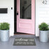 Welcome Mats for Front Door, "Ish Depends Who You Are" Doormat, Anti-Slip Rubber Mat for Indoor & Outdoor