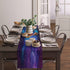 Dining Table Runner Dresser Scarf, Linen Burlap Fabric Galaxy Stars in Space Washable Table Runners 72 Inches