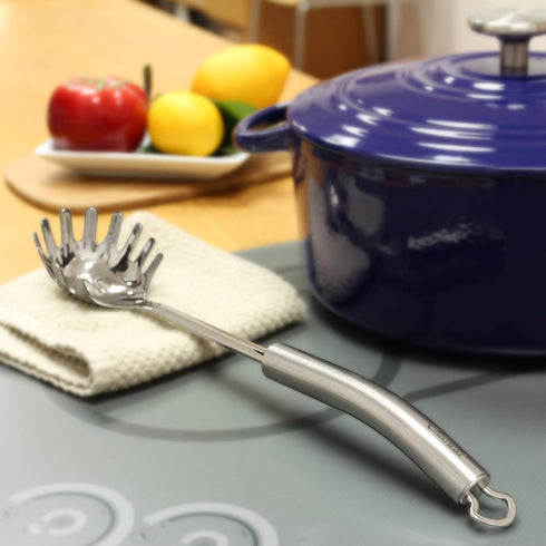 Chantal Spaghetti Fork Utensil, 13 inch, Polished Stainless Steel Pasta Fork