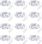 Brightown 12 Pack Led Fairy Lights Battery Operated String Lights Waterproof Silver