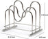 LENITH 304 Stainless Steel Wire Cutting Board Holder, Kitchen Organizer with 2 Sectional Racks