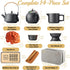Set, Set 8oz Teapot,14-Piece ICHAG Japanese & Chinese Tea Adults' Portable Gongfu Tea with Teapet with Porcelain