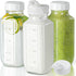 Syntic Glass Juice Bottles with Lids, 3 Pack Clear Glass Water Bottles