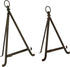 Deco 79 Metal Tabletop Display Easel with Foldable Stand, Set of 2 13", 15"H, Bronze by Deco 79