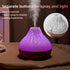 Mini Colorful Volcano Shape Humidifier, USB Personal Desktop Humidifier with 7 Colors, Super Quiet for Office Room,