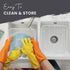 DecorRack 2 Pack Plastic Sink Protectors, 12" x 11" Dish Rack, Protects Kitchen Sink from Damage