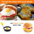 Egg Ring for Frying Eggs and English Muffin - Round Shaper Mold with Anti-scald Handle - Stainless Steel Non-stick