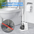 LOVLOY 2 Pack Set 2-in-1 5.3-inch Toilet Plunger and Brush, Bowl Brush and Heavy Duty Toilet Plunger with Ventilated