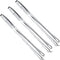Geiserailie 3 Pcs Stainless Steel Kitchen Tongs, Korean BBQ Tweezers for Cooking, 11 Inch Grill Clamp Tool