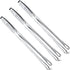 Geiserailie 3 Pcs Stainless Steel Kitchen Tongs, Korean BBQ Tweezers for Cooking, 11 Inch Grill Clamp Tool