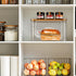 Hudgan Stackable Storage with Bamboo Top for Laundry Room Organization, Extra Large Trash Bag/Garbage Bag Dispenser