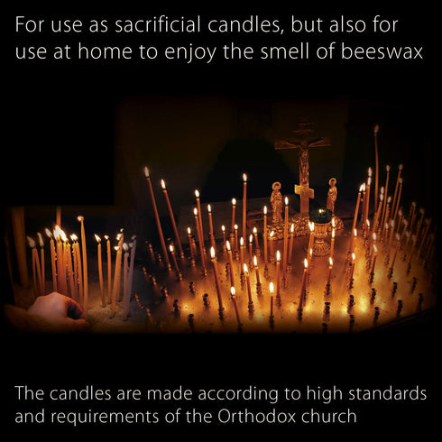 Danilovo Pure Beeswax Candles, Honey-Scented Decorative Thin Taper Candles, Pack of 100 pcs, 6.5 x 0.22 inch
