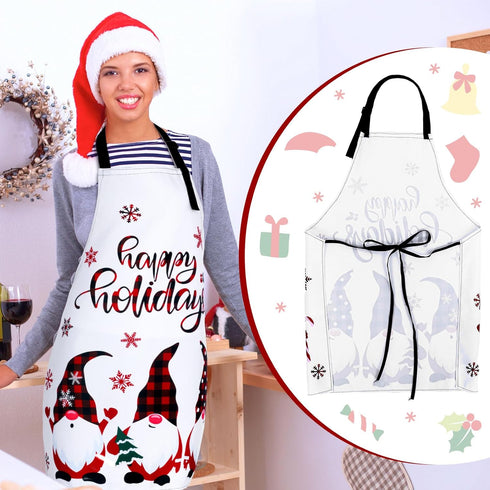 Geyoga 12 Pcs Waterproof Seasonal Aprons Holiday Kitchen Aprons Adjustable Cooking Aprons for Valentines St Patrick's