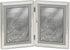 Lawrence Frames Verona Collection 5 x 7-Inch Metal Silver Hinged Double Picture Frame with Beads (11657D)