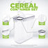 Set 4 Pack 4L(135.2 oz) Utopia Kitchen Cereal Containers Storage Airtight Food Storage Containers with Lids, BPA-Free