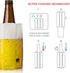 Vacu Vin Flexible Beer Cooler Sleeve – Reusable Ice Sleeve for Standard Bottles – Portable Drink Chiller